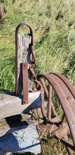 Two antique farm wagon - two,