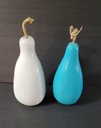 Natural gourds painted white - gourds,