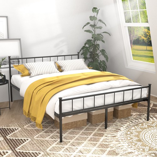 Queen size metal bed - size, frame