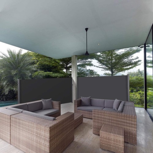 Retractable side awning - side, patio