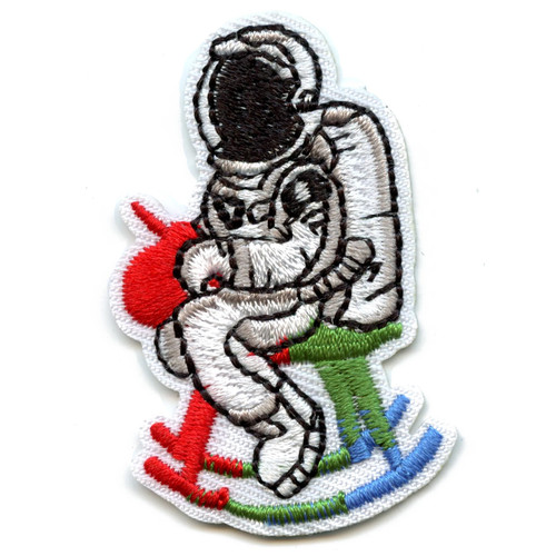 Small astronaut rocking - a,