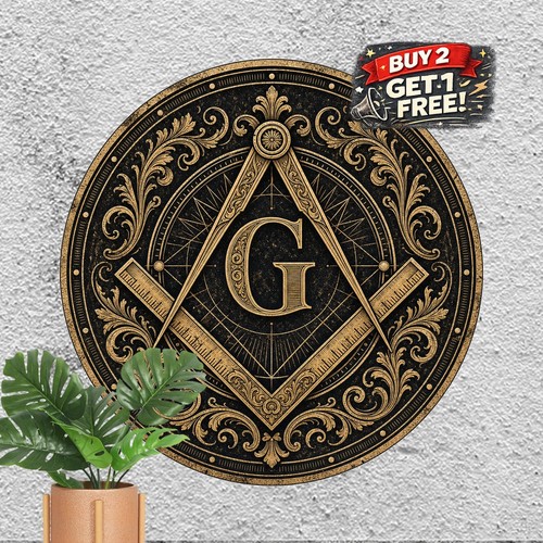Masonic emblem badge sign - badge,