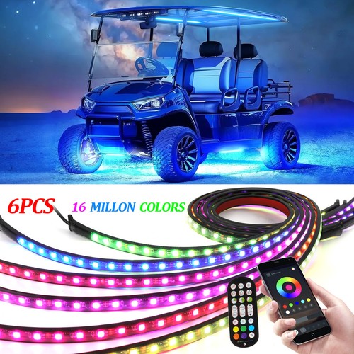6pcs golf cart underglow - golf, light