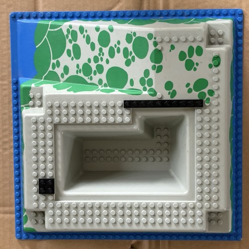 Vintage lego raised gray blue - vintage,