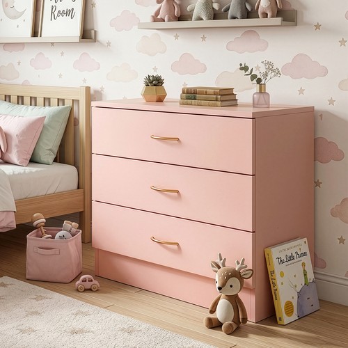 Drawer chest faux rose - chest,
