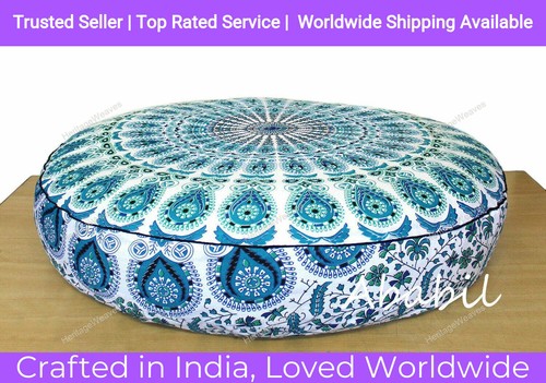 Large floor pillow round cover - large,