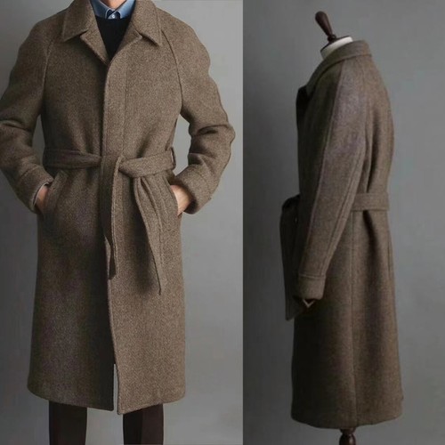 Men overcoat suits tweed wool - overcoat,