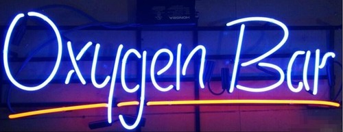 New oxygen bar neon light - new,