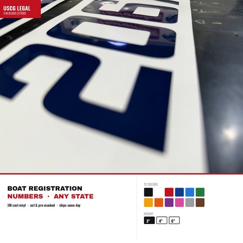 Boat registration numbers - boat,
