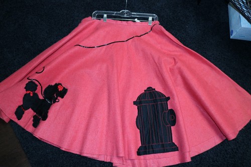 Vintage felt poodle skirt - poodle,
