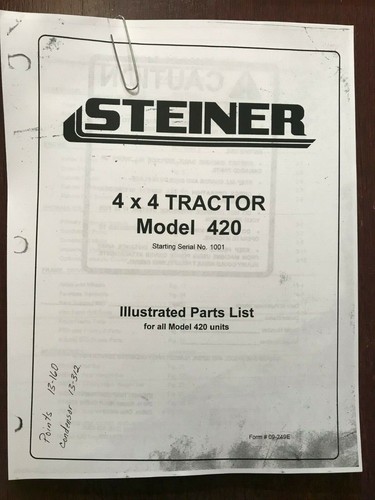 Steiner 420 4 tractor - steiner,