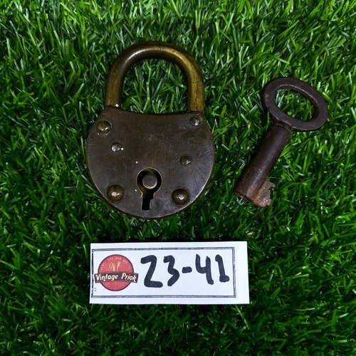 Used antique brass pancake - used,