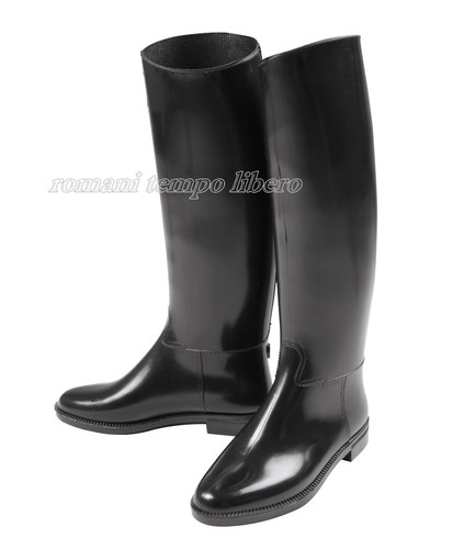 Rubber riding boots - rubber,