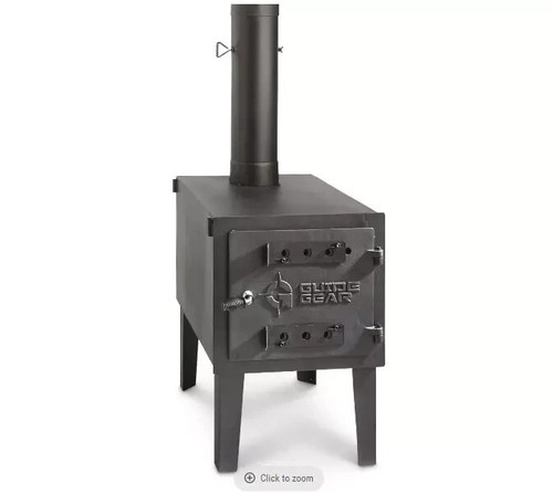 Large wood burning - large, stove