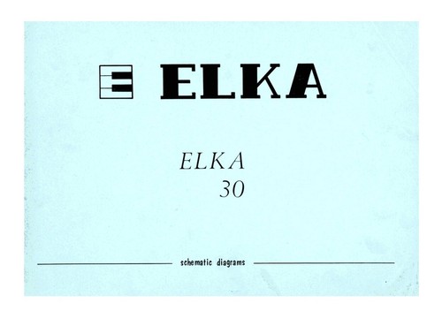 Elka service manual repair - manual,