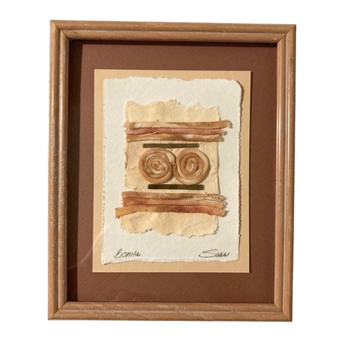 Vintage mixed media textile - media,
