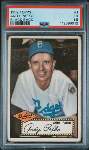 1952 topps andy - andy, pafko