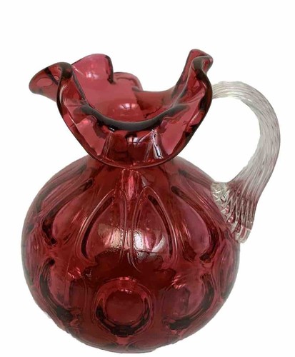 Vintage fenton cranberry coin - cranberry,