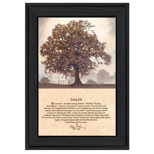 Living life black framed - 1,