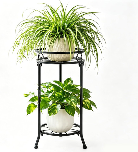 Plant stand indoor - stand, 2-tier,20.3