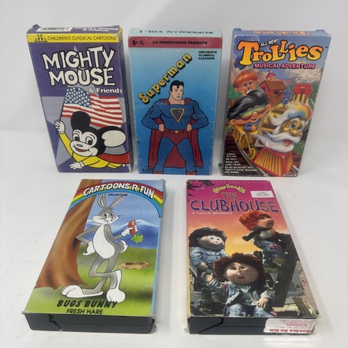 Cartoon vhs lot vintage - cartoon, 5
