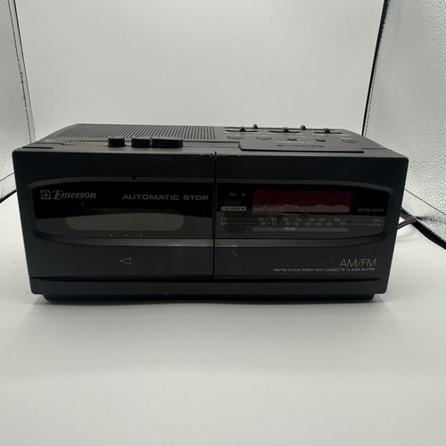 Emerson cassette clock radio - emerson,