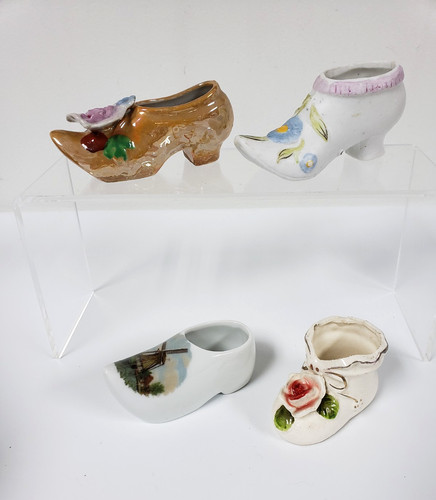 Vintage porcelain shoe - porcelain,