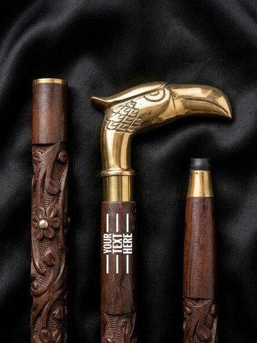 Custom engraved eagle - eagle, walking