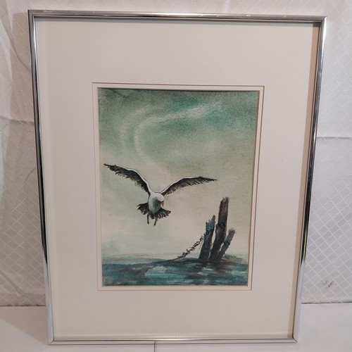 Sea bird water color - sea,