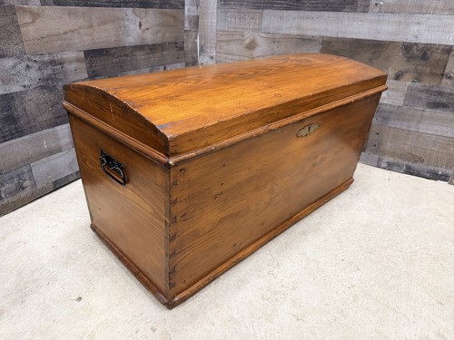 Antique pine blanket - blanket, chest