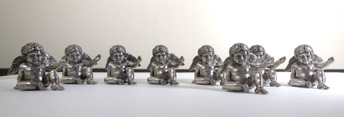 Pewter angel girl figurine - pewter,