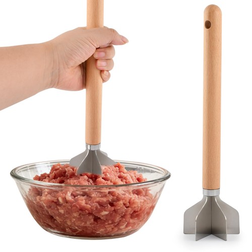 Stainless steel meat chopper - stainless,