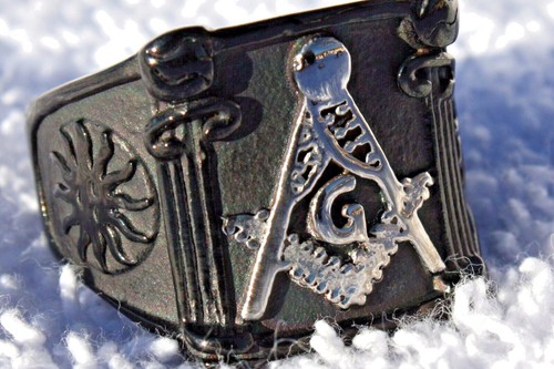 Masonic mason ring solid - mason, ring,
