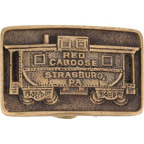 Brass red caboose - brass,