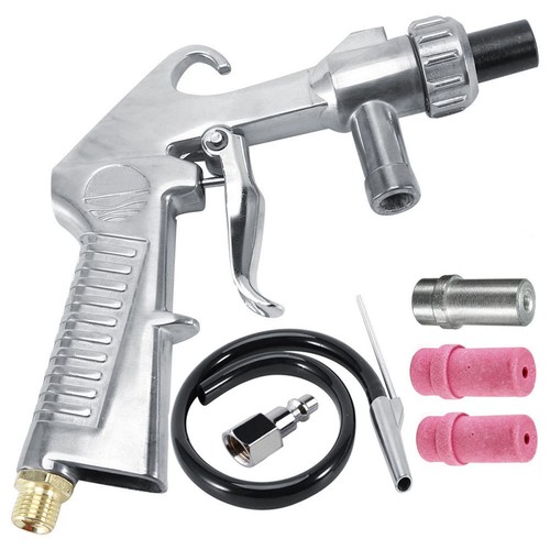 Sandblaster gun kit with hose