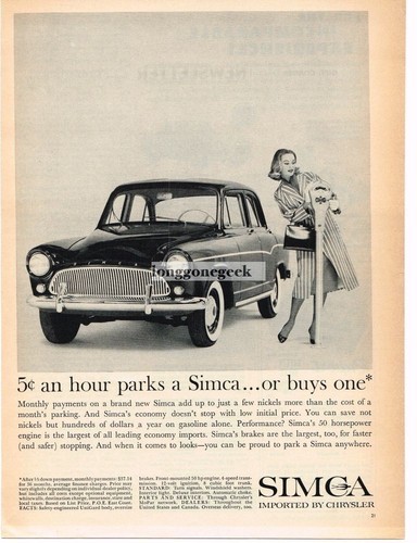 1960 simca aronde - aronde, french