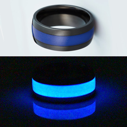 Black titanium ring unisex - black,