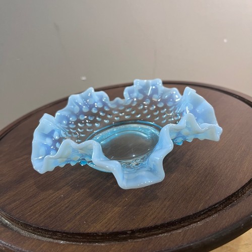 Vtg fenton blue opalescent - vtg,