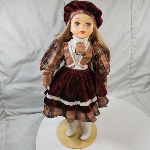 Girl violinist doll with - 16”,