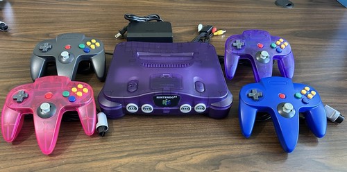 Clear purple nintendo n64 - purple,