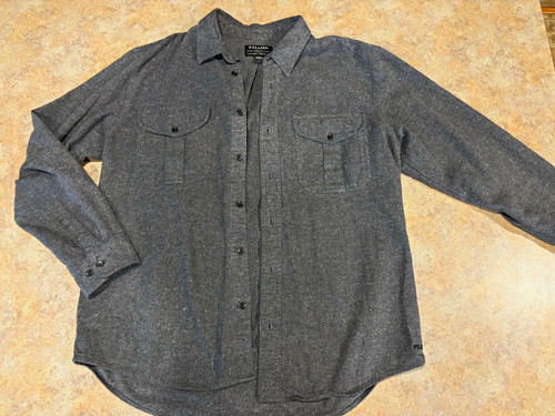 Filson men gray wool flannel - men's,