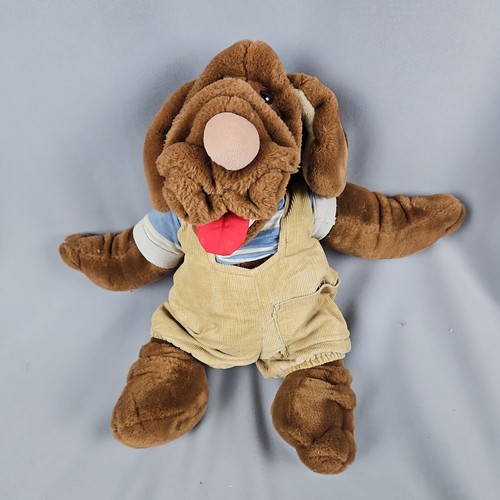 Wrinkles puppet dog - puppet, plush
