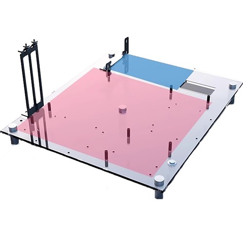 Test bench open - pc, frame