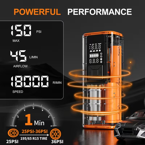 Portable tire inflator air - portable,