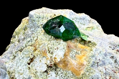 Natural green demantoid - green, garnet