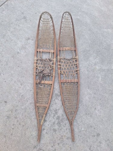 Antique vintage snowshoes - antique, 56"
