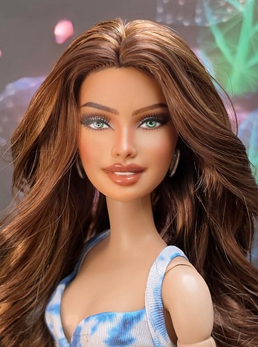 Ooak repainted barbie - ooak,