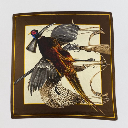 Vintage pheasant hunting silk - vintage,