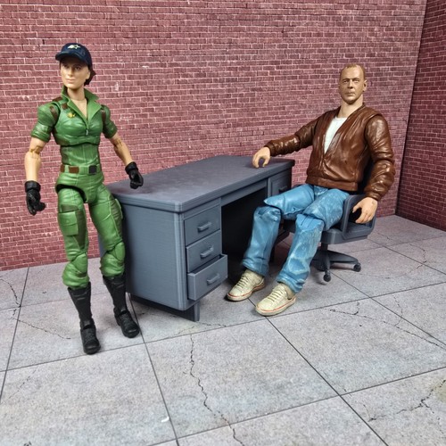 Desk and chair set - set, scale