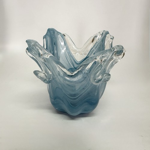 Hand blown blue - blue, art